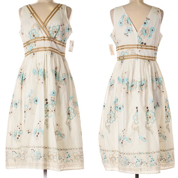 Dress Barn Dresses & Skirts - 💯 cotton embroidered dress dress Barn 12